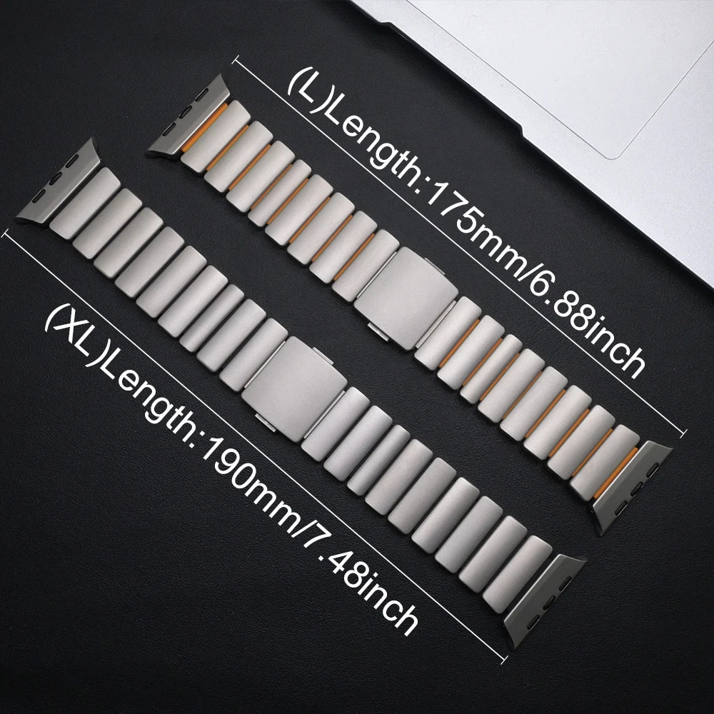 Titanium band for Apple Watch Ultra 3 2 band 49mm Series 11 10 46mm Magnetic band for Apple Watch 9 8 7 6 5 4 SE 3 44mm 45mm