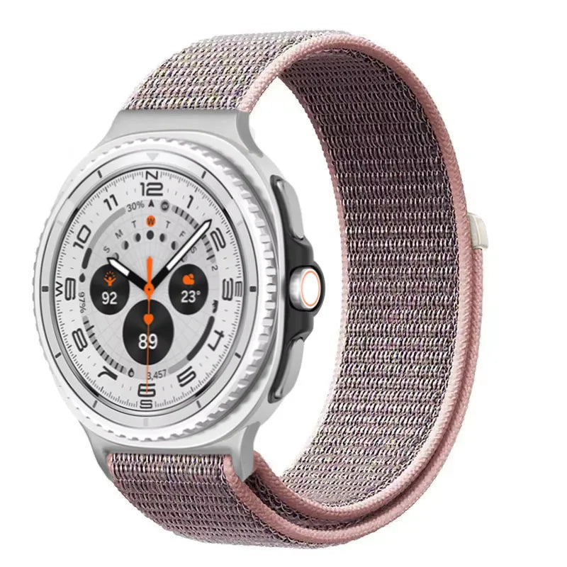 Official Nylon Strap For Samsung Galaxy Watch 8 40mm 44mm Metal Connecting Wristband Bracelet Samsung Galaxy 8 Classic 46mm Band