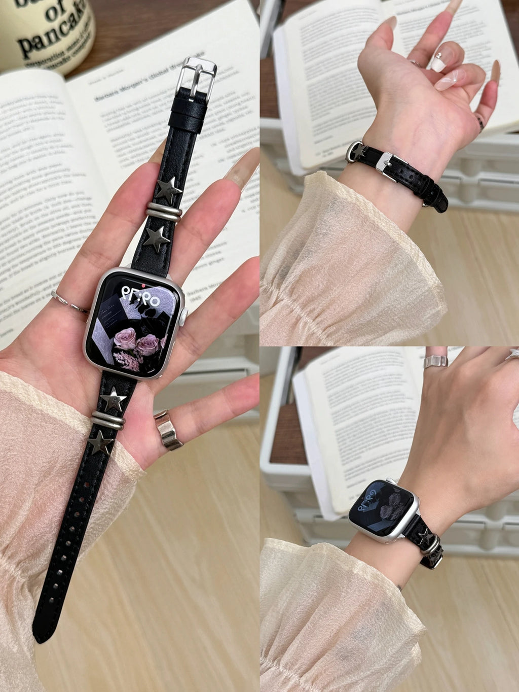 Thin Leather Loop For Apple Watch band Correa For Women Series 11 10 9 8 7 6 5 4 3 2 1 band for Apple Watch