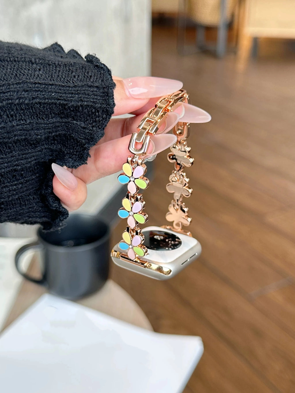 Nice Colorful metal band link For Apple Watch band Series 11 8 7 6 10 9 40mm 41mm 38mm 42mm 44mm 45mm 46mm band