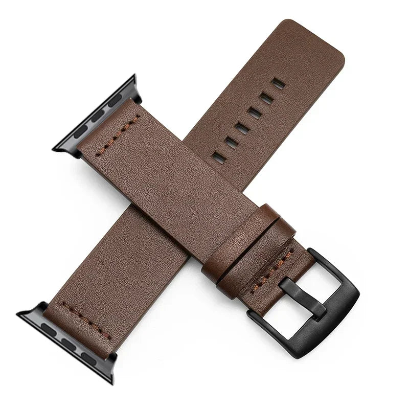 Leather band For Apple Watch band 46mm 45mm 44mm 49mm 41mm 40mm 42mm 38mm wristband correa band Apple Watch Series Ultra 10 9 5 6 SE 7 8