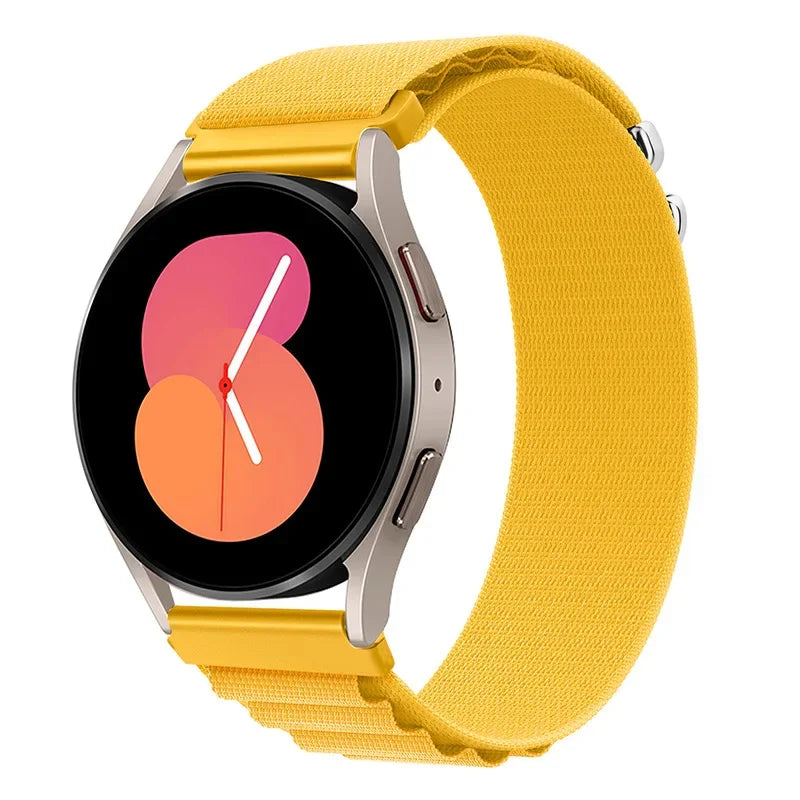 20mm 22mm Nylon Alpine Strap for Samsung Watch 7 6 5 Classic Bracelet Wristband for Huawei Watch 5/4/GT6-5 Pro 46mm Amazfit GTR