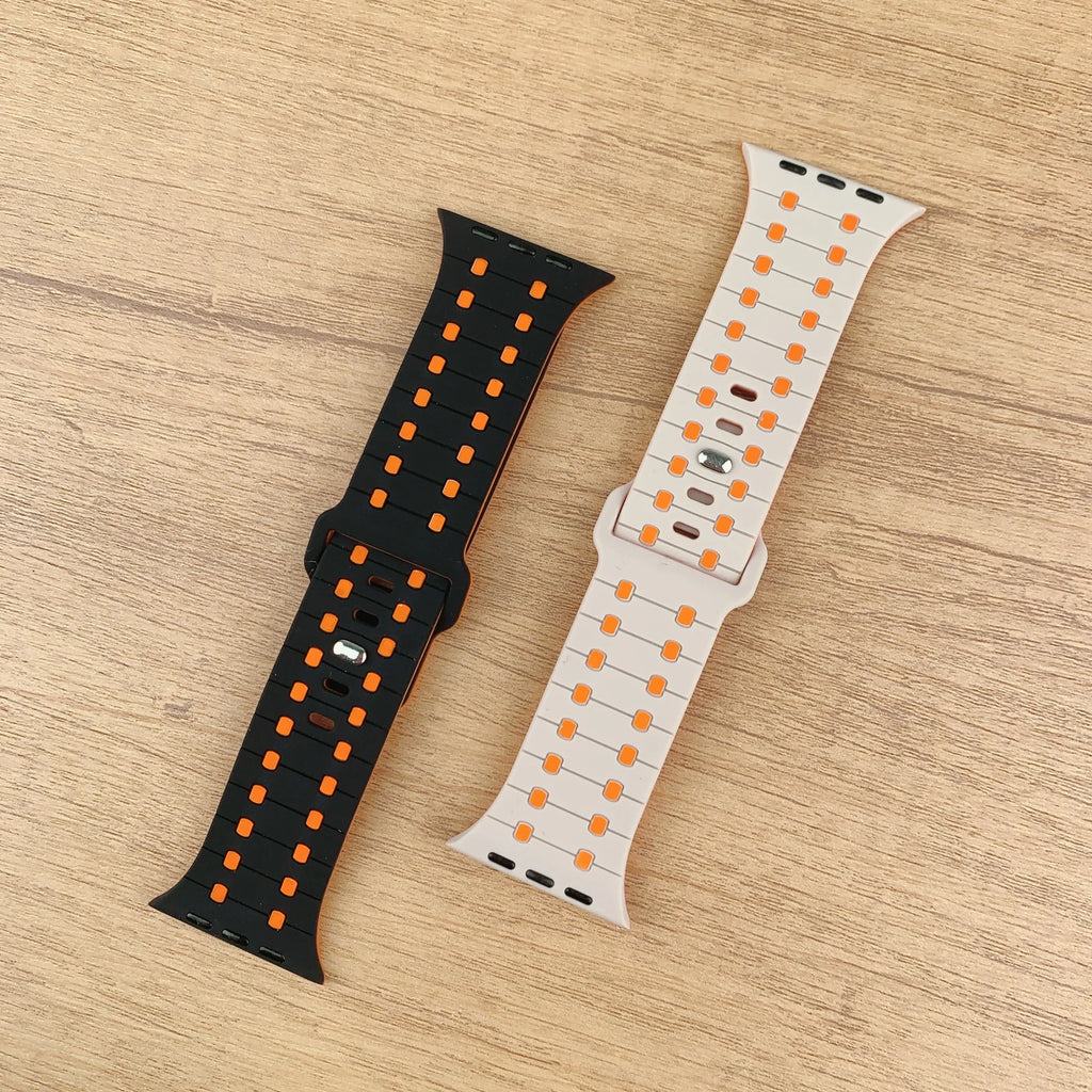 Silicone band For Apple Watch band 45mm 41mm 44mm 49mm 40mm 38mm 42mm 46mm band correa Apple Watch Series 10 9 8 7 6 5 3 SE Ultra