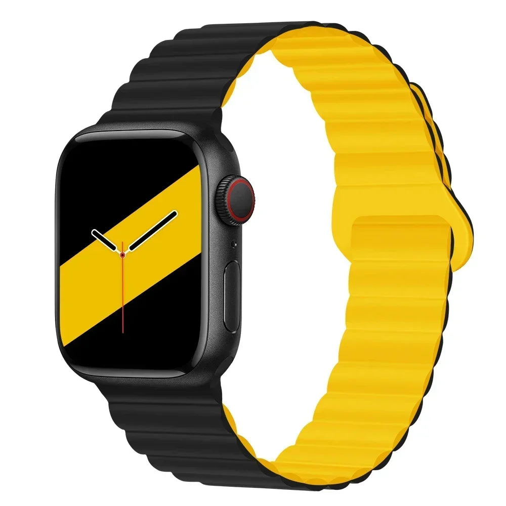Magnetic band For Apple Watch band 45mm 38mm 49mm 40mm 42mm 41mm Silicone Sport band Apple Watch Series Ultra 10 9 6 5 7 8 SE 44mm