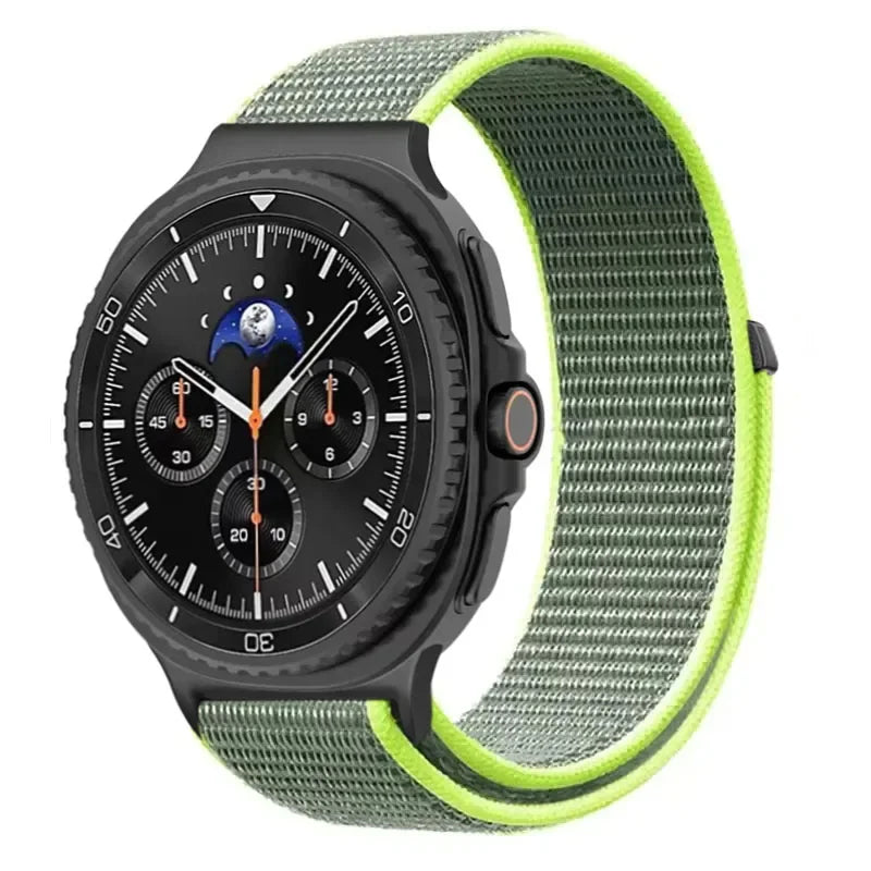 Official Nylon Strap For Samsung Galaxy Watch 8 40mm 44mm Metal Connecting Wristband Bracelet Samsung Galaxy 8 Classic 46mm Band