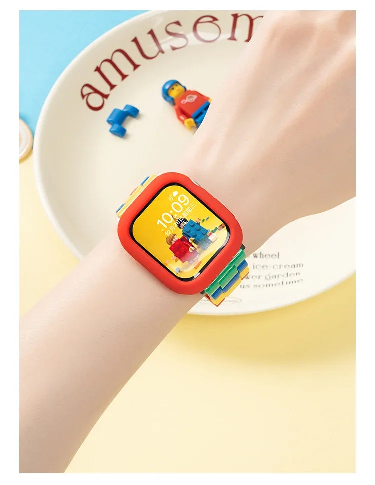 Rainbow Blocking band for Apple Watch Series Ultra 10 9 8 7 6 5 4 SE band for Apple Watch band 42mm 46mm 41mm 45mm 40mm 44mm 38mm 49mm