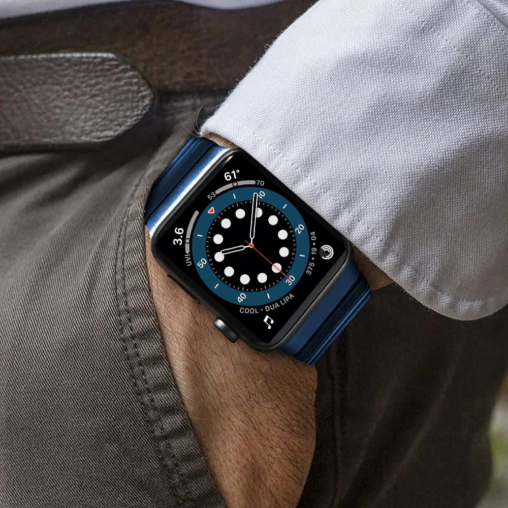 Metal Link band for Apple Watch band 49mm 46mm 42mm 45mm 41mm 44mm 40mm Wristband for Apple Watch 11 10 9 8 7 6 5 4 SE Correa Belt