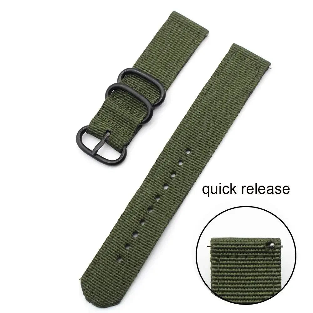 18mm 24 22mm 20mm Woven Nylon Watch Sport Strap Band For Samsung Galaxy 7 4 5 6 Gear S3 Classic Active 2 for Amazfit Fabric band