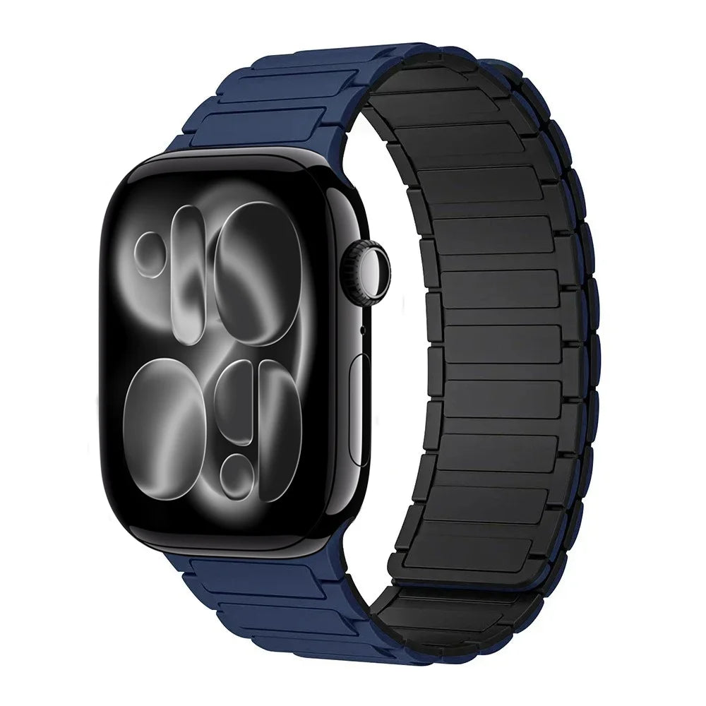 Magnetic Silicone band for Apple Watch band Ultra 3 2 1 49mm 11 10 46mm 42mm band Apple Watch 9 8 7 6 5 4 SE 45mm 41mm 44mm 40mm