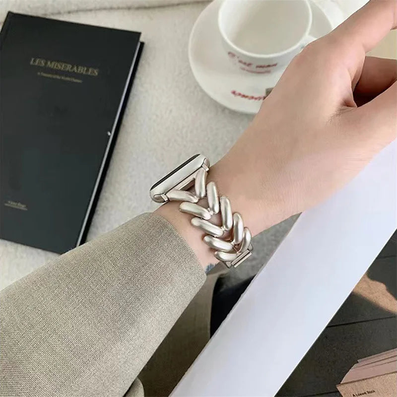 Metal band for Apple Watch 10 band 46mm 42mm 41mm 44mm 45mm 40mm 49mm Women watch band Belt band Apple Watch Series 9 8 7 SE Ultra