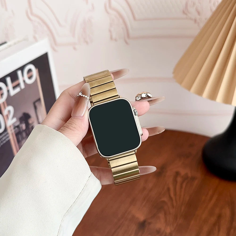 Stainless steel band for Apple Watch band 49mm 45mm 41mm 44mm 40mm 42mm 38mm metal bands Apple Watch Ultra 11 10 9 4 5 SE 6 7 8