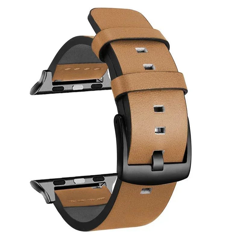 Leather band For Apple Watch band 46mm 45mm 44mm 49mm 41mm 40mm 42mm 38mm wristband correa band Apple Watch Series Ultra 10 9 5 6 SE 7 8