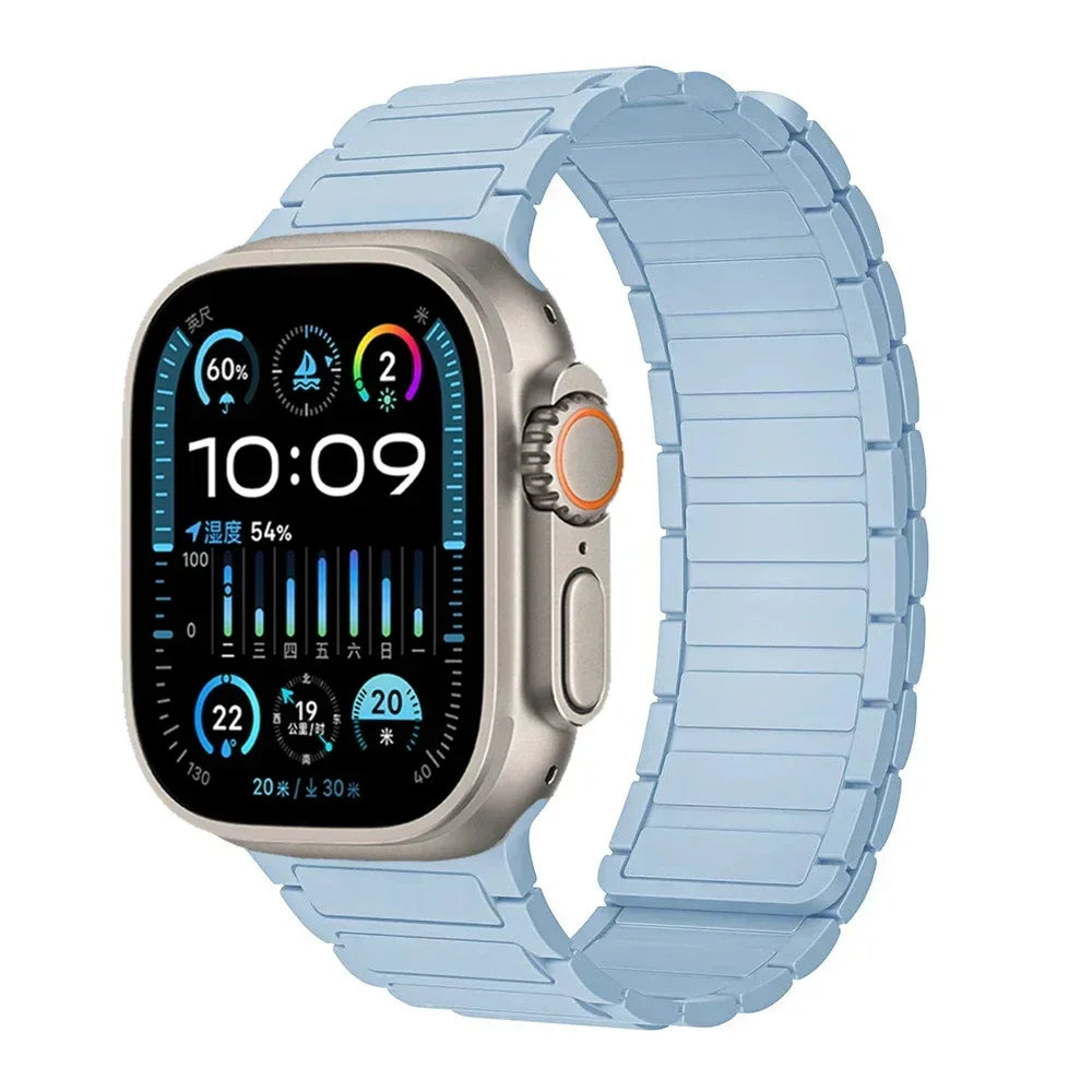 Magnetic Loop band for Apple Watch Ultra 2 1 band 49mm 10 9 8 7 46mm 42mm 45mm 41mm Silicone band Apple Watch 6 5 4 SE 40mm 44mm