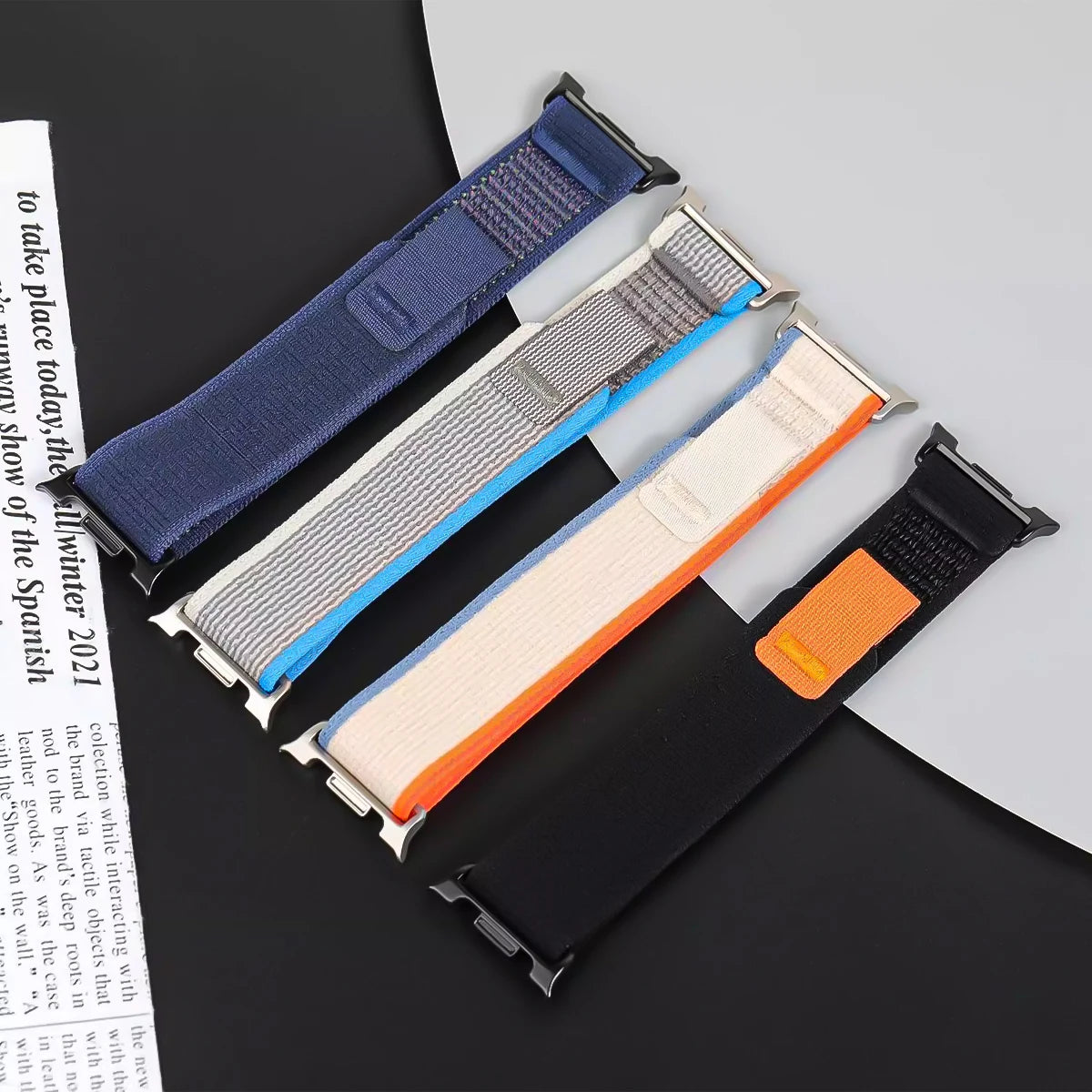 Trail Loop strap for Samsung galaxy watch 8 40 44mm/8 classic Nylon Sport Band for galaxy 8 classic 46mm Smartwatch Bracelet