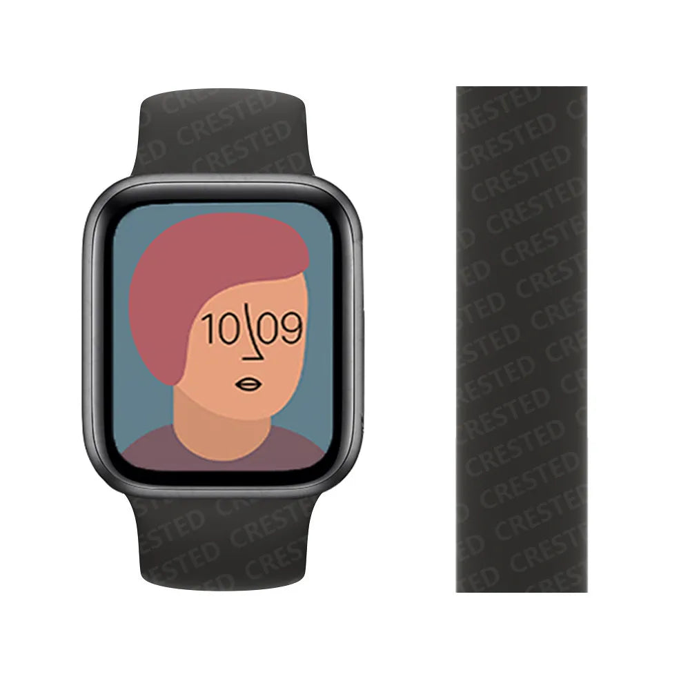 Solo band for Apple Watch band 44mm 45mm 41mm 40mm 42mm Ultra 2 49mm Silicone band correa Apple Watch Series 9 6 5 3 4 SE 7 8