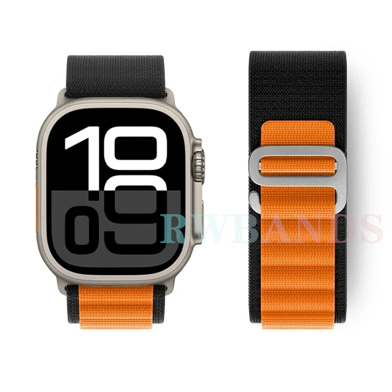 Alpine Loop band for Apple Watch Ultra 3 band 49mm 46mm 45mm 44mm 42mm 41mm 40mm Correa band Apple Watch Series 11 10 SE 9 8 7 6