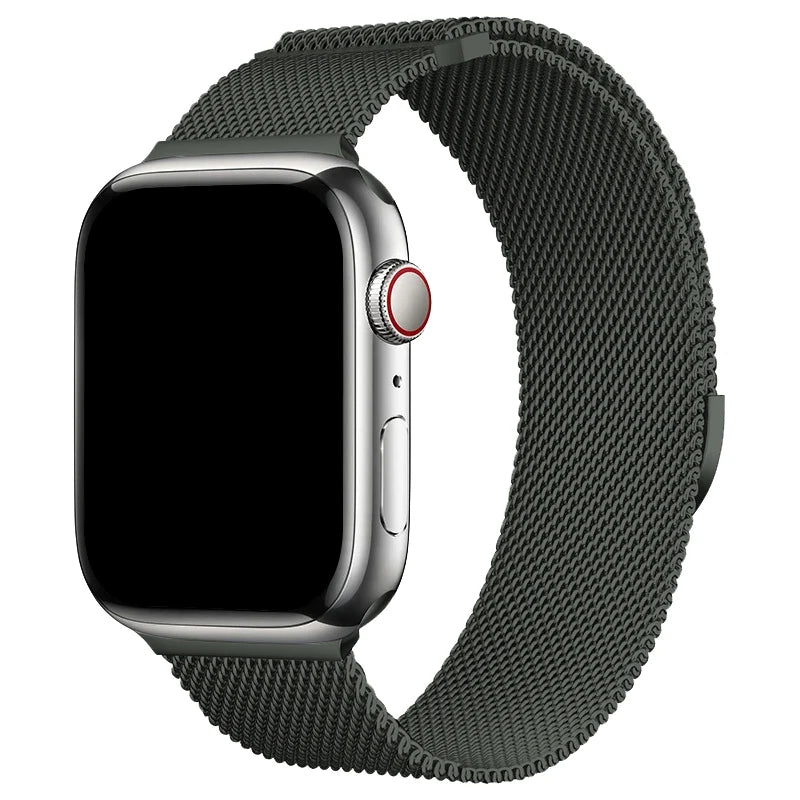 Milaness Magnetic band for Apple Watch Ultra band 49mm 46mm 45mm 44mm 41mm 40mm metal band for Apple Watch 11 10 9 8 7 6 5 4 SE