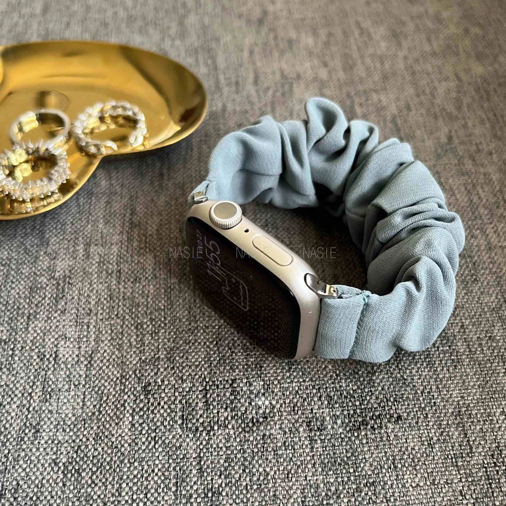 Scrunchie Strap for Samsung Galaxy Fit 3 Nylon Solo Loop Bracelet For Samsung Galaxy Fit3 SM-R390 Accessories