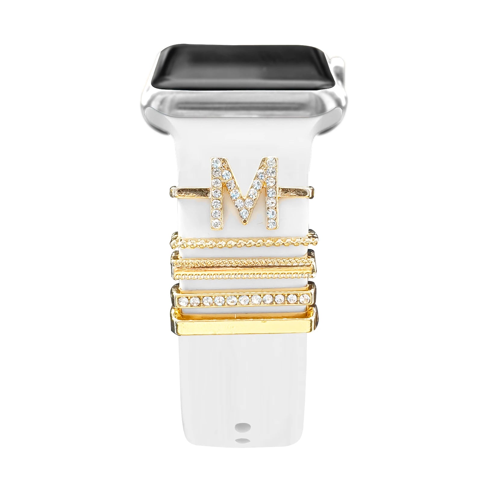 Decoration For Apple Watch band Series 8 7 6 5 4 SE 9 Accessories Diamond Jewelry Charms for Samsung Huawei watch fit 3 band