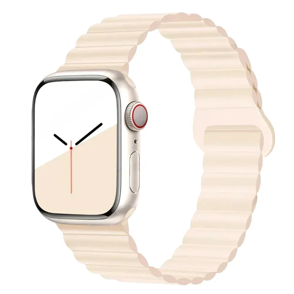 Magnetic band For Apple Watch band 45mm 38mm 49mm 40mm 42mm 41mm Silicone Sport band Apple Watch Series Ultra 10 9 6 5 7 8 SE 44mm