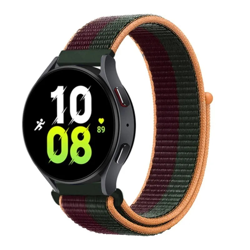 Nylon loop For Samsung Galaxy Watch 6 5 Pro/4/classic/gear s3 frontier/active Sport Bracelet Huawei watch gt2 3 22mm 20mm Strap