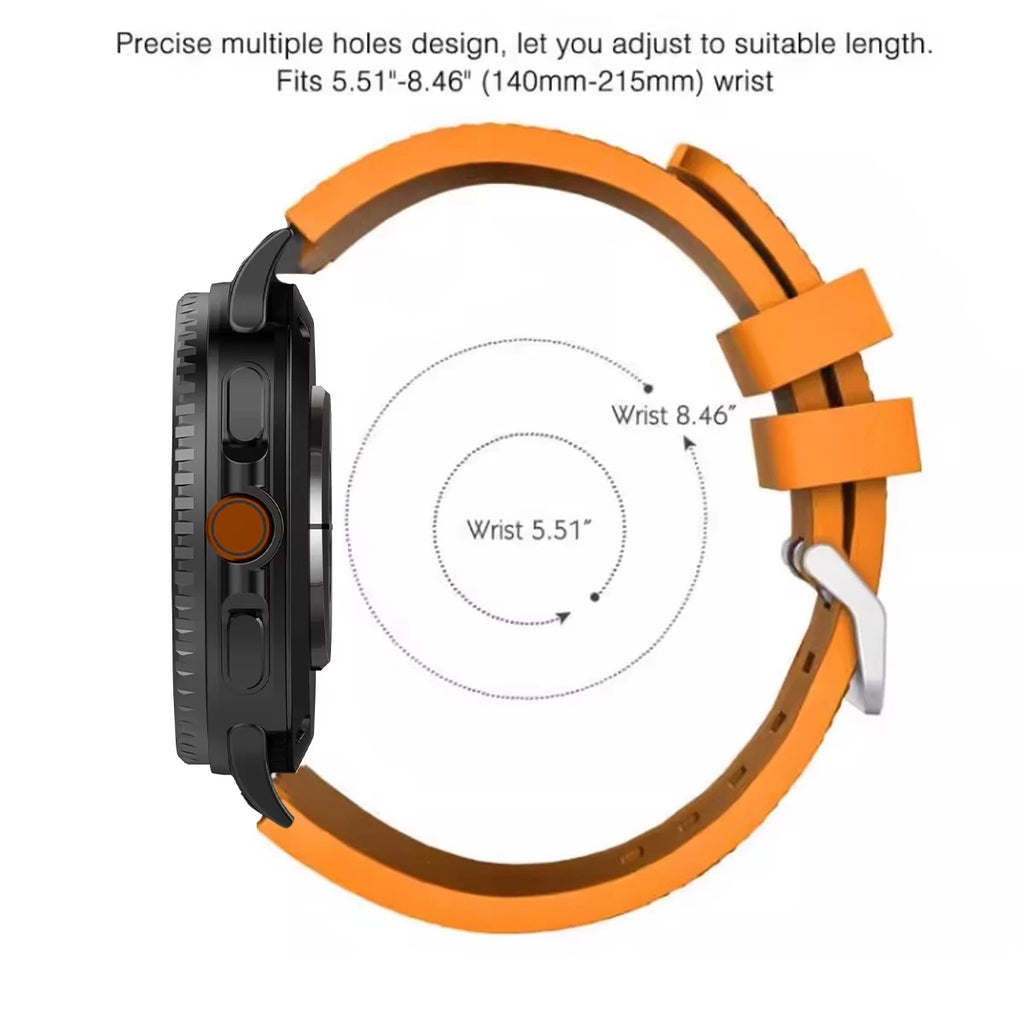 Silicone band for Galaxy watch 8/8 classic/ultra 2025 40mm 44mm 46mm Accessories sport belt brecelet correa Galaxy watch 8 strap