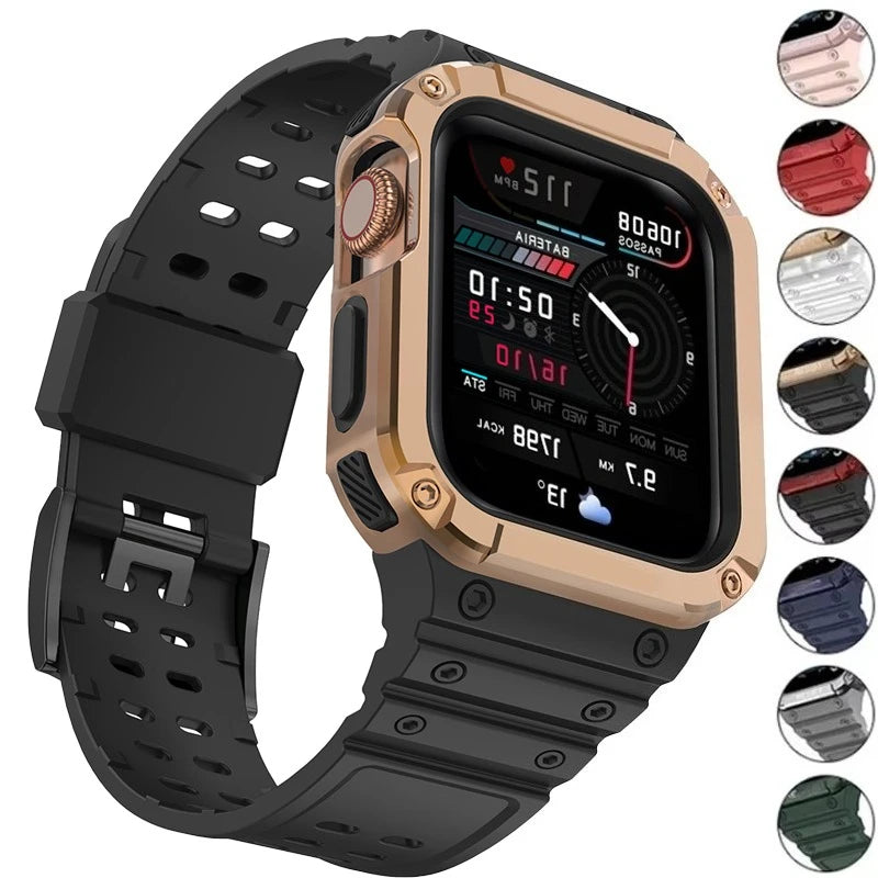 Band Case for Apple Watch 45mm nmm 49mm 44mm 41mm 40mm band TPU for Apple Watch Ultra 7 8 6 5 4 Wristband Sport band Accessories
