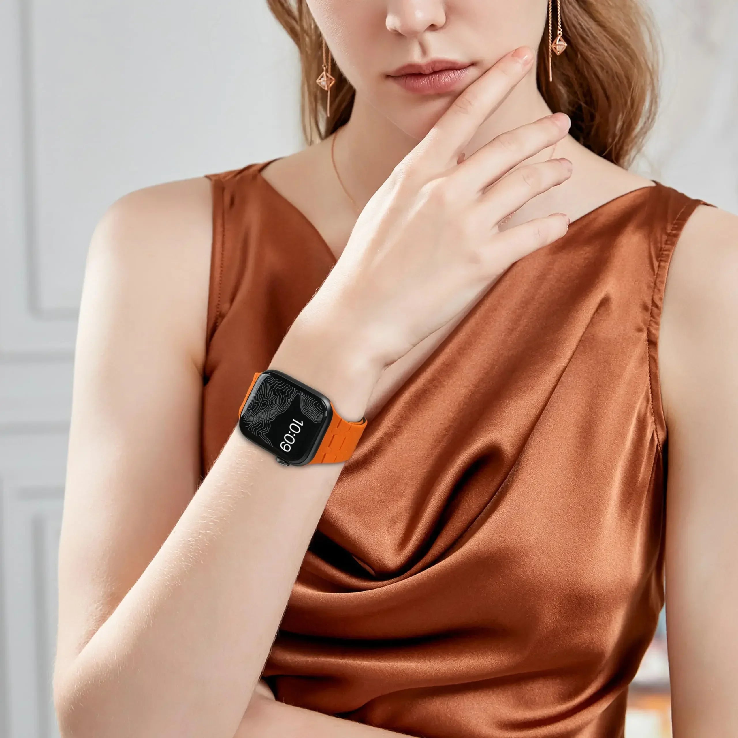 Magnetic Silicone band for Apple Watch band Ultra 3 49mm 44mm 40mm 42mm 46mm 45mm band For Apple Watch Series11 10 9 8 7 6 SE 5 4 38mm