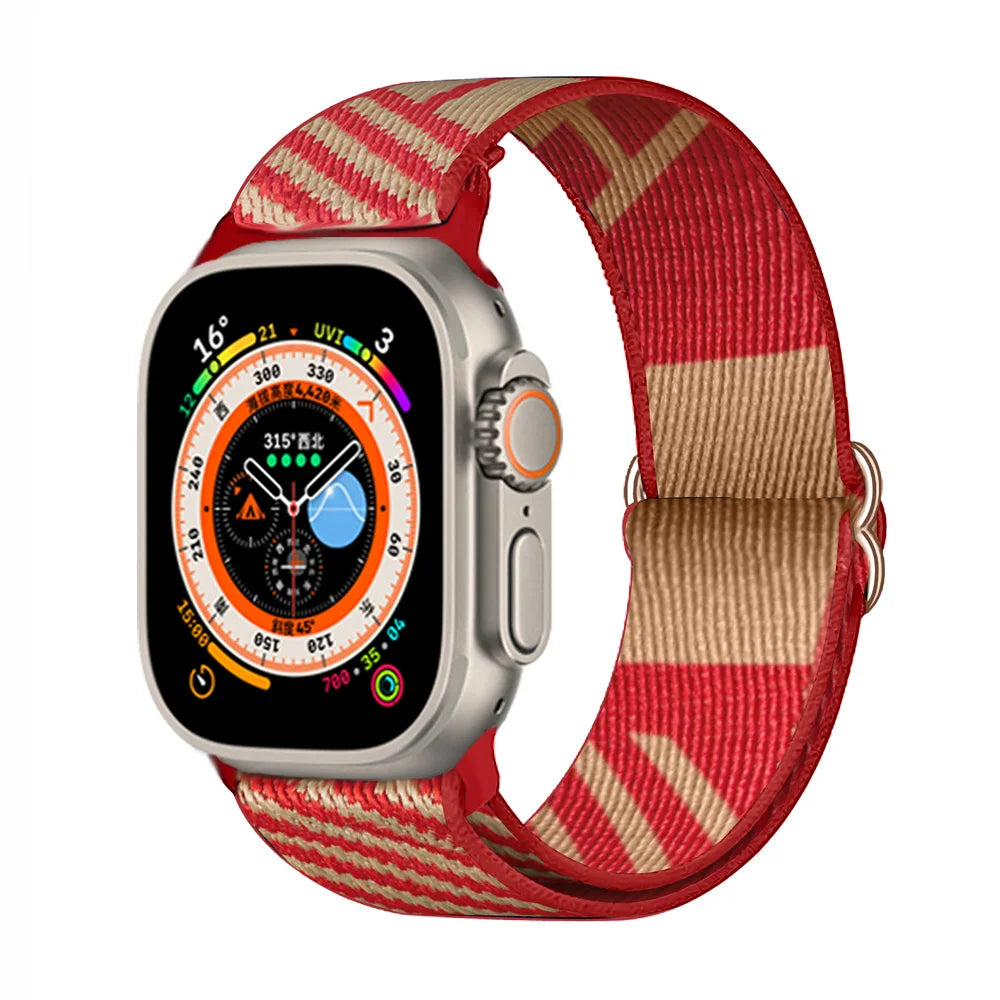 Scrunchie band for Apple Watch band 45mm 44mm 40mm 41mm 42mm 46mm 49mm Elastic Nylon band Apple Watch Series 10 9 8 7 SE Ultra 2