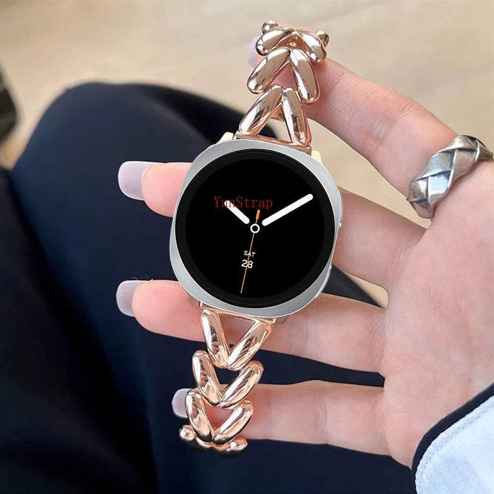 Samsung Galaxy Watch 8 8Classic Ultra Strap Love Metal V Shaped Bracelet Galaxy 8 40mm 44mm 46mm 47MM Band