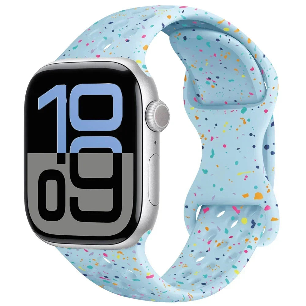 Flash Silicone band For Apple Watch 10 9 8 7 Ultra 2 49mm 46mm 45mm 42mm 41mm band Wristband Apple Watch 6 5 4 SE 44mm 40mm Belt