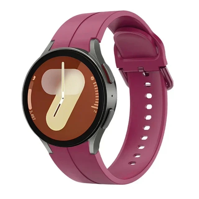 Original Silicone Strap For Samsung Galaxy Watch 7/6/5/4 44mm 40mm 5 Pro Sports Bracelet Galaxy Watch 6 4 Classic 47mm 43mm Band