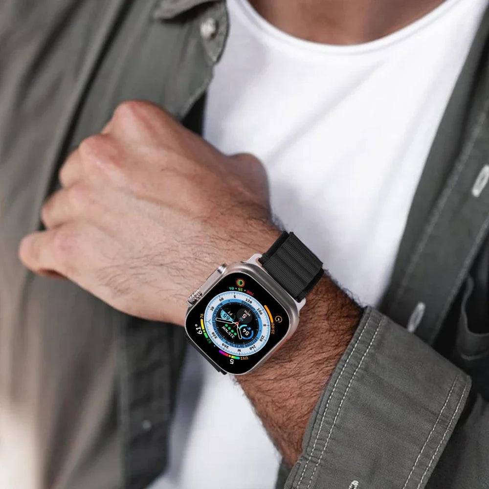 Alpine Loop band For Apple Watch Ultra band 49mm 46mm 45mm 44mm 41mm C Clasp Nylon Wristband For Apple Watch Series 10 42mm 9 8 7 6 5