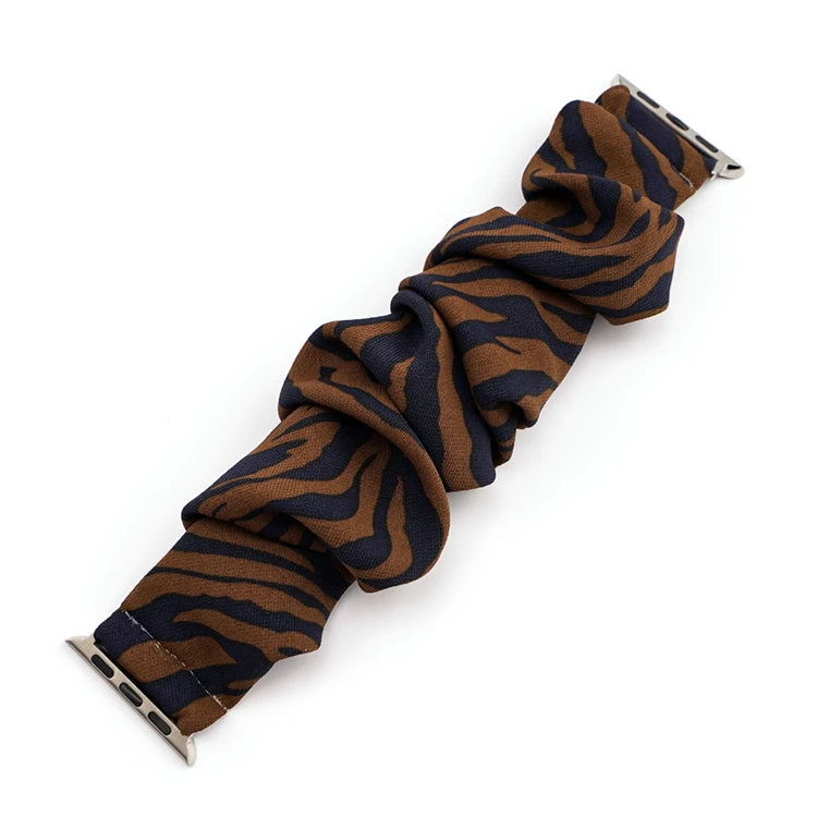 Scrunchie band for Apple Watch Ultra band 49mm 45mm 41mm 44mm 40mm 38mm 42mm Elastic nylon band Apple Watch Series 8 7 6 5 4 3 SE