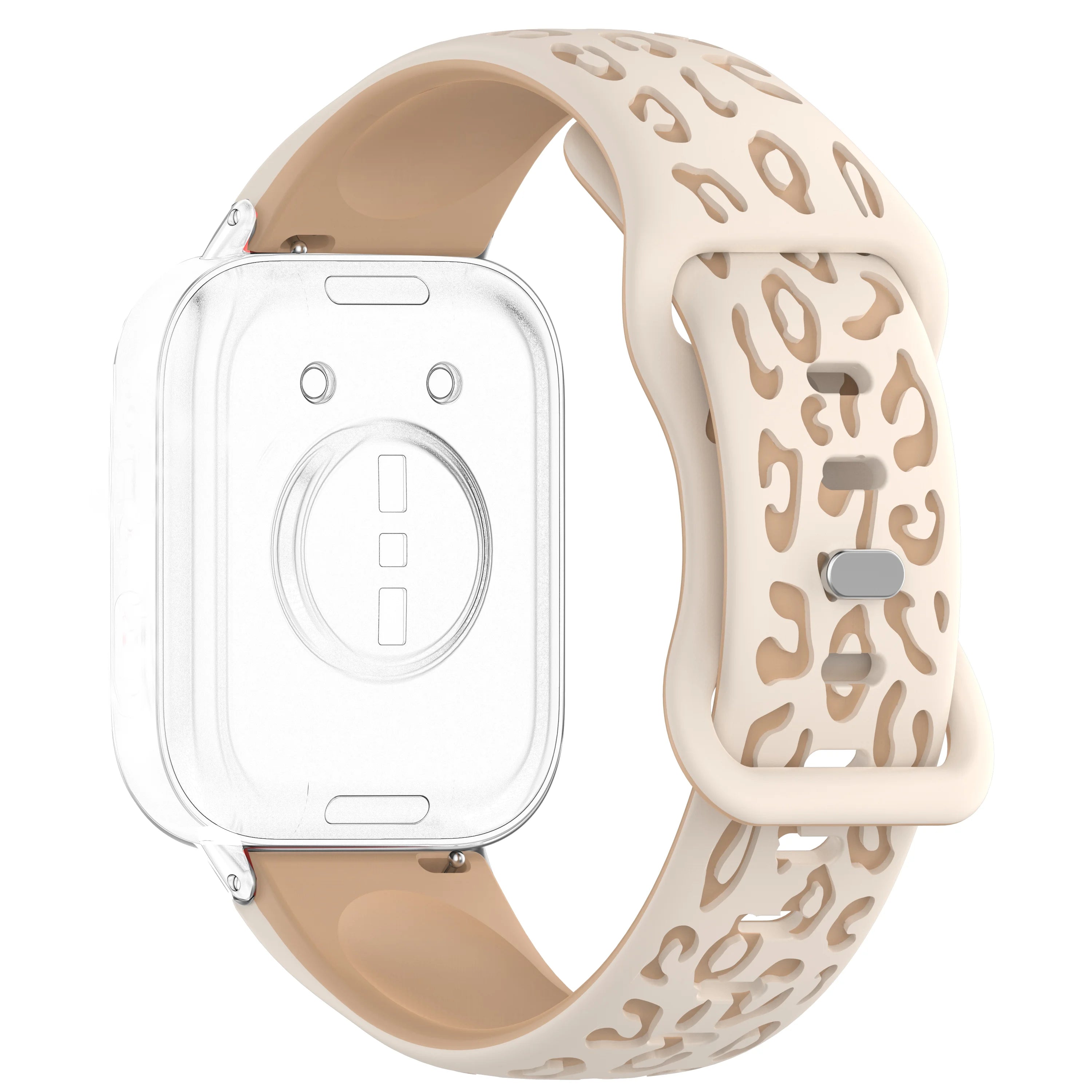 Silicone Leopard Engraved Watch Band, Soft Breathable Sport Strap, 18/20/22MM Compatible with Amazfit GTR, Huawei,Samsung