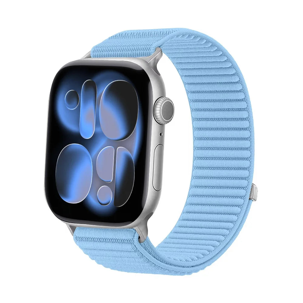 Braided Nylon Loop band for Apple Watch band 42mm 46mm 45mm 44mm 46mm 49mm band brecelet correa Apple Watch Ultra 3 SE 11 10 9 8 7 bands