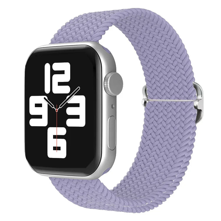 Braided Loop For Apple Watch band 49mm 44mm 45mm 41mm 42mm 38mm 40mm Elastic Solo band Apple Watch Ultra Series 7 SE 3 6 8 Band