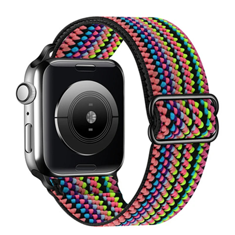 bands For Apple Watch band 44mm 49mm 45mm 41mm 40mm 38mm 42mm correa Adjustable Elastic band Apple Watch 8 SE 7 6 5 3 Ultra 49mm