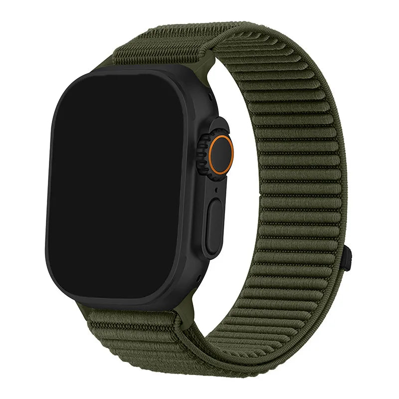 Nylon Braided Sport band For Apple Watch band 10 42mm 46mm band for Apple Watch 9 8 7 6 5 4 SE Ultra 2 49mm 46mm 45mm 44mm 42mm 41mm 40mm 38