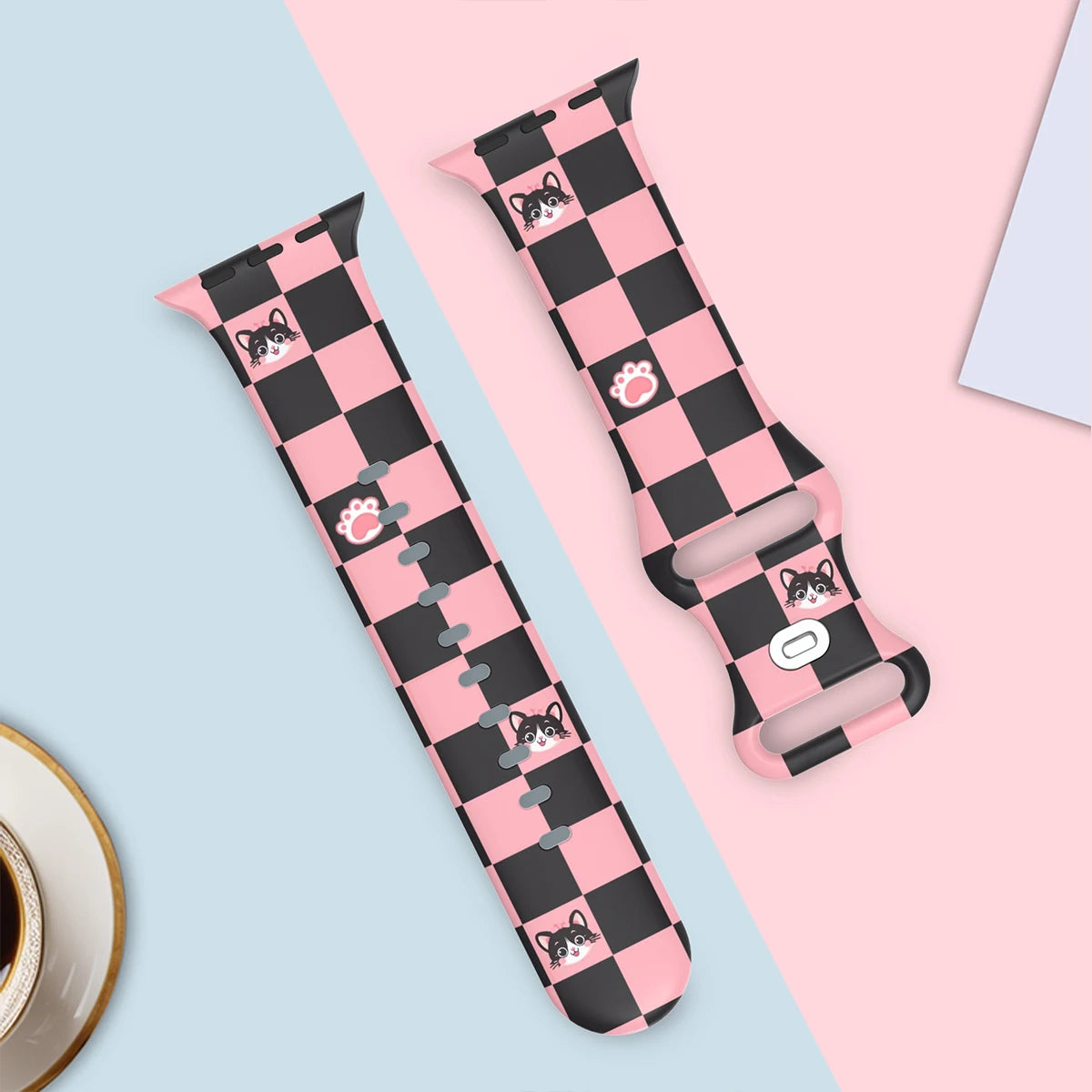 For Apple Watch 38mm 40mm 41mm 44mm 45mm Series 10 42mm 46mm 49mm Animal print silicone watchband for Apple Watch Series 10 9 8 7 6 5 4 3 2