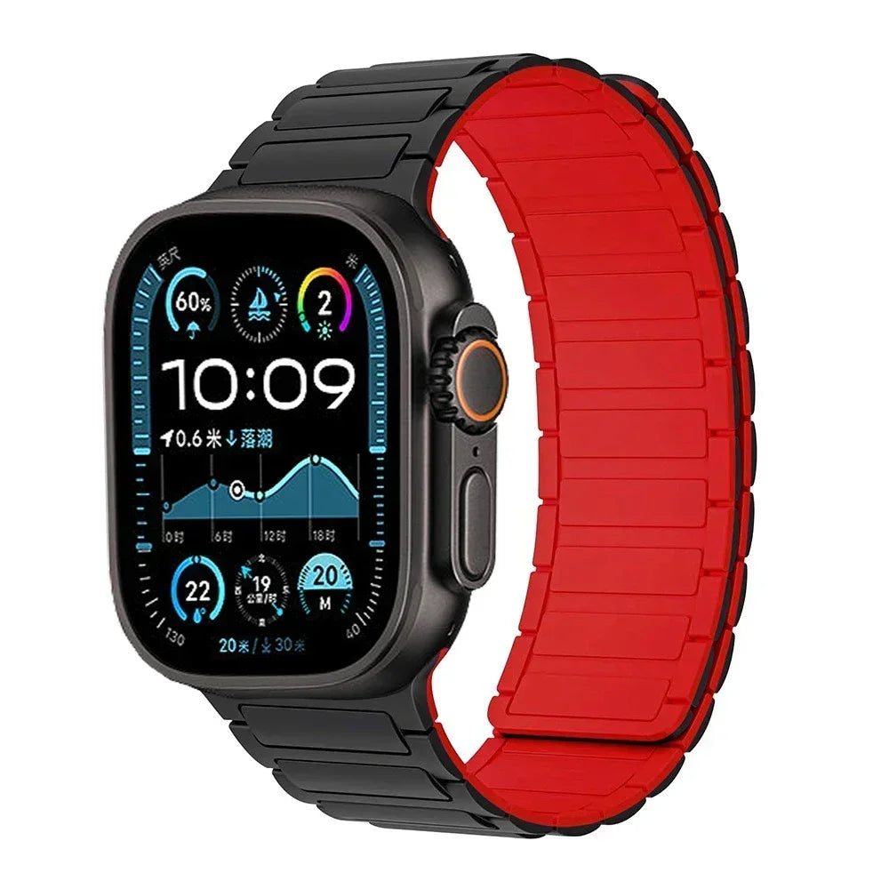 Magnetic Loop band for Apple Watch Ultra 2 1 band 49mm 10 9 8 7 46mm 42mm 45mm 41mm Silicone band Apple Watch 6 5 4 SE 40mm 44mm