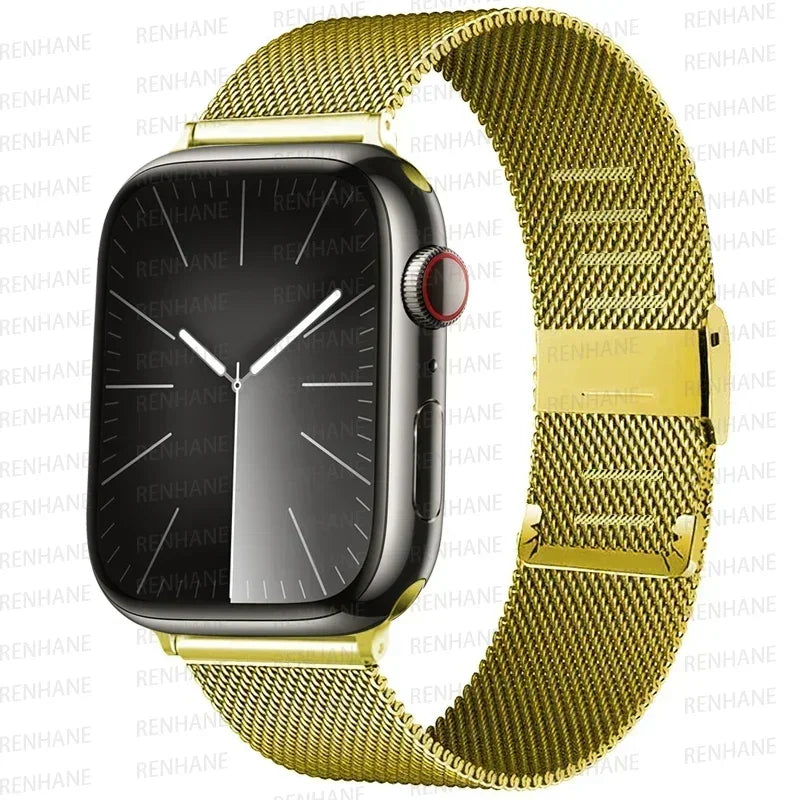 Milan band for Apple Watch band Ultra 2 49mm 40mm 44mm 42mm 40mm 46mm 41mm 45mm Buckle band Apple Watch Series 10 9 8 7 SE 6 5 4