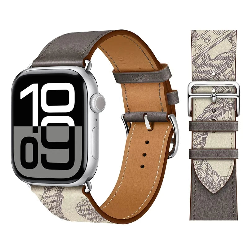 Leather watch band for Apple Watch 11 band 46mm 42mm 44mm 40mm 41mm 45mm 49mm 38mm band Apple Watch Series 10 Ultra3 9 8 7 6 5 SE 3