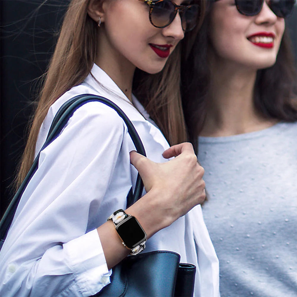 For Apple Watch band Series 8 7 SE 6 5 Ulta 49mm Elastic Scrunchie band for Apple Watch 44mm 40mm 38mm 42mm 41mm 45mm band Belt