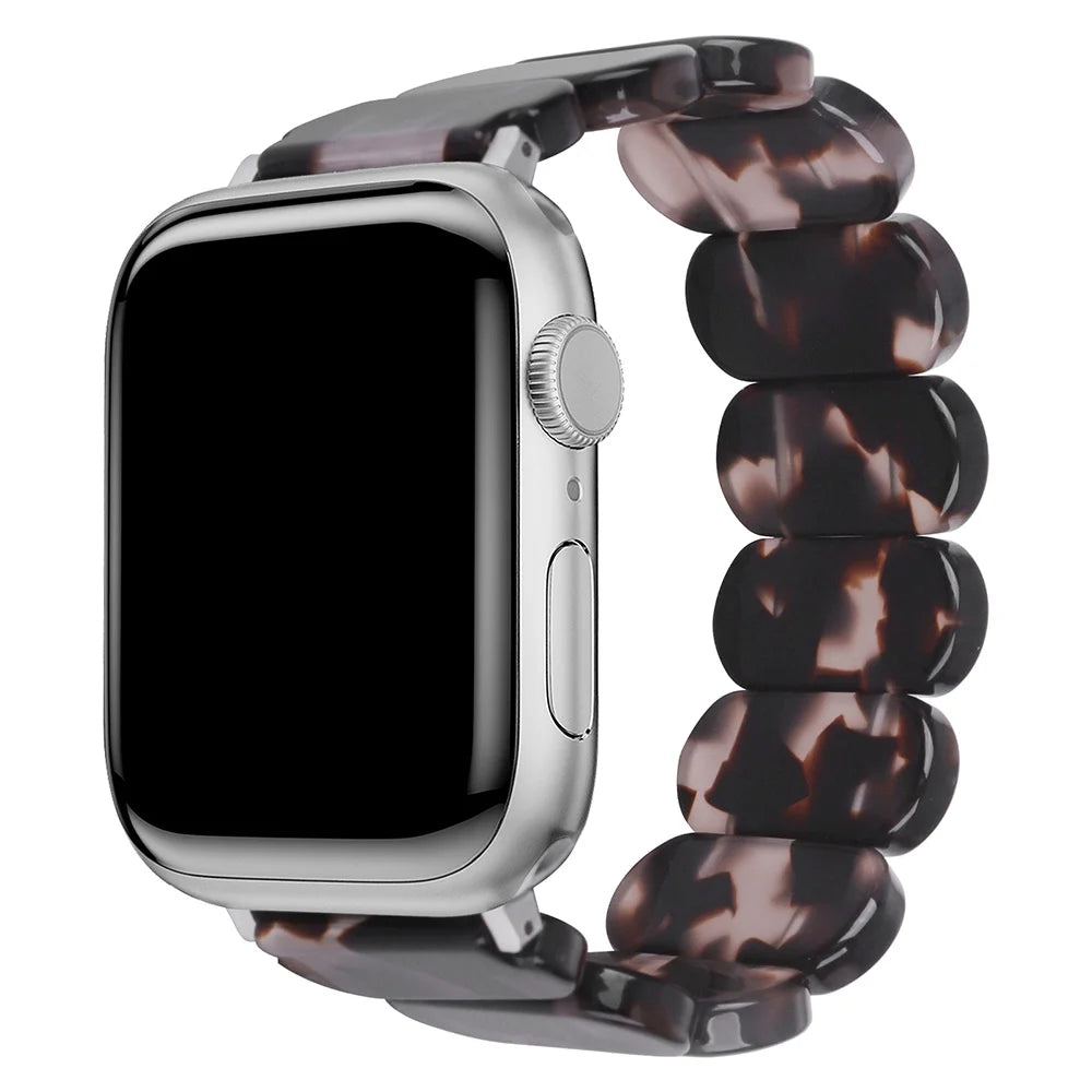 Resin band for Apple Watch band 38mm 40mm 41mm 42mm 44mm 45mm 49mm Resin elastic force band correa Apple Watch Series 9 8 7 SE 6 5