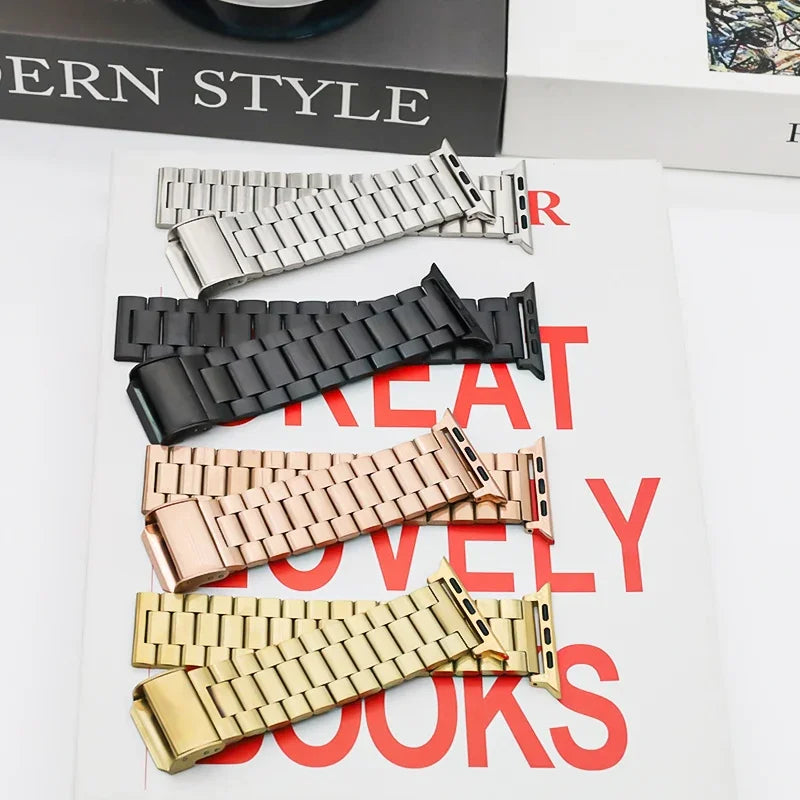 Stainless Steel band For Apple Watch band 45mm 41mm 42mm 46mm 40mm 44mm Ultra 49mm band For Apple Watch Series 10 9 8 7 6 5 SE 4