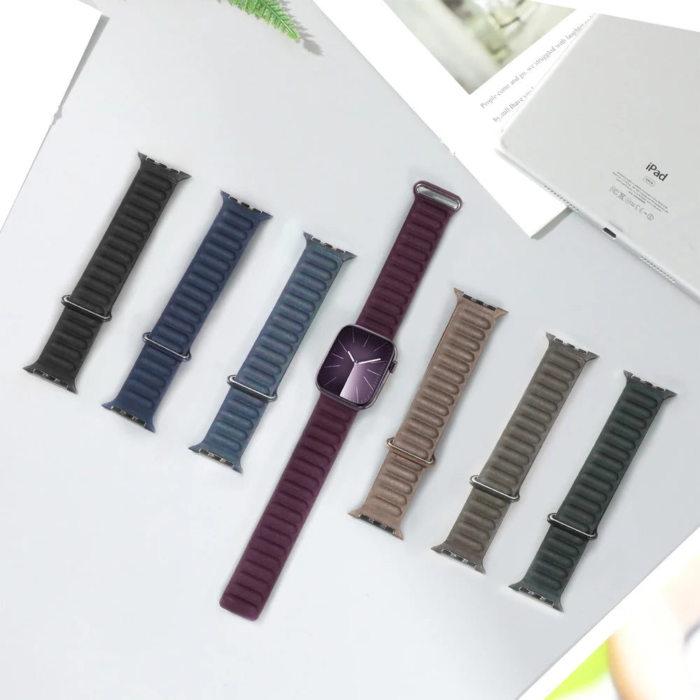 FineWoven band for Apple Watch 11 band 46mm 42mm 49mm 40mm 45mm 41mm 44mm Magnetic Link band Apple Watch Series 10 9 8 6 7 SE Ultra 3