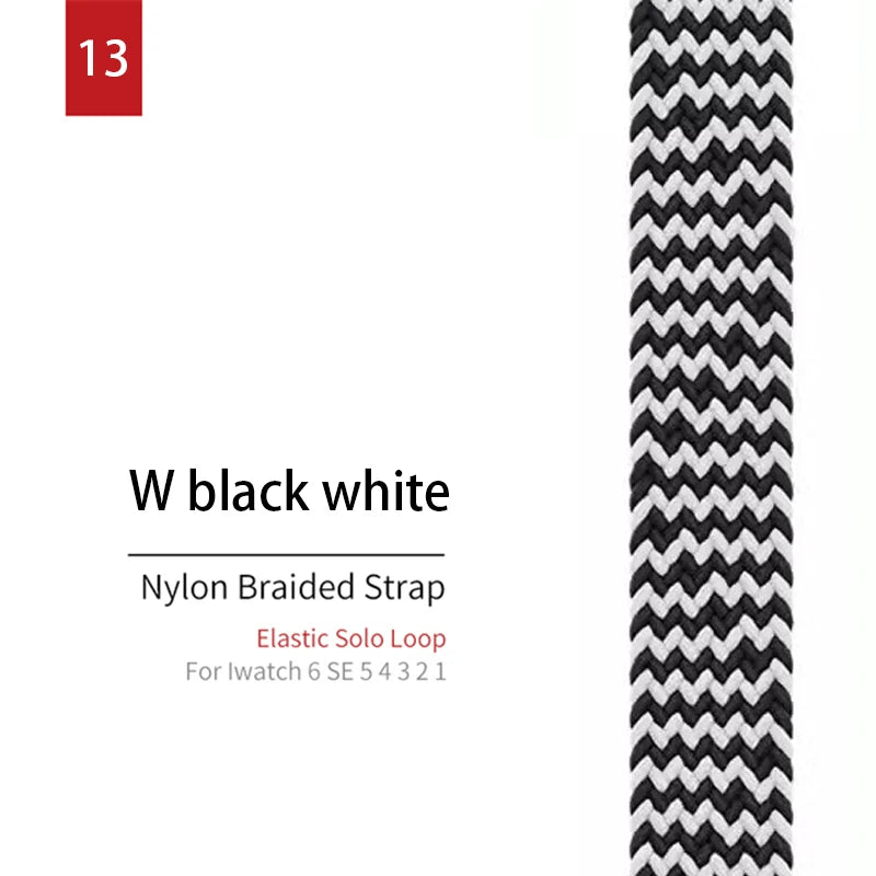 Elastic Solo Loop band For Apple Watch 44mm 40mm 45mm 41mm 46mm 42mm Ultra 49mm band for Apple Watch Series 10 9 8 7 SE 6 5 4 band