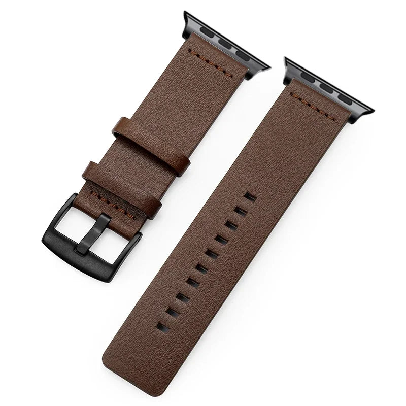 Leather band For Apple Watch band 45mm 44mm 49mm 41mm 40mm 42mm 38mm wristband correa band Apple Watch Series Ultra 9 5 6 SE 7 8