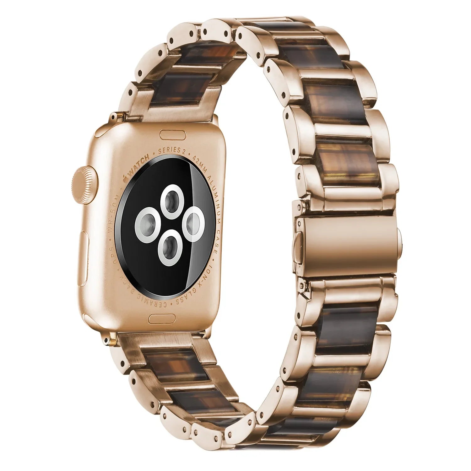 Resin+Metal band For Apple Watch 49mm 46mm 42mm 45mm 44mm 42mm 41mm 40mm 38mm band Wristband Apple Watch Ultra 10 9 8 7 6 5 4 SE